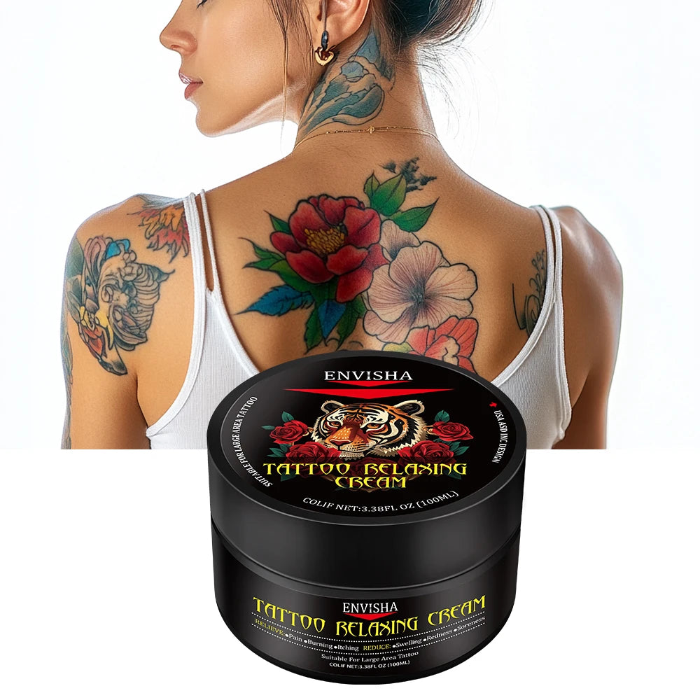 Private Label Tattoo Care Color Fixing Deep Healing Skin Natural Repair Relieving Body Tattoo Relaxing Cream