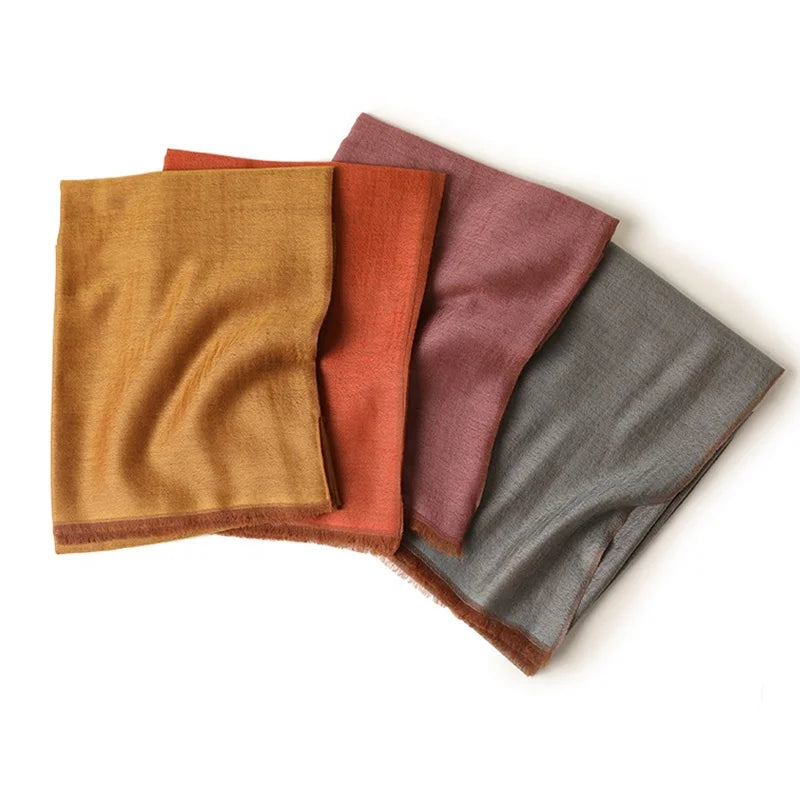 Designer Custom 200s Cashmere Pashmina Scarf Shawl Inner Mongolian Winter Women Cashmere Scarf in Other Scarves & Shawls