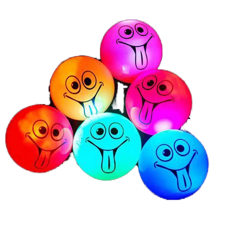 4.9cm Flash Bounce Spike Massage Ball Yoyo Led Flash Ball Led Flash Toy Light up Massage Ball