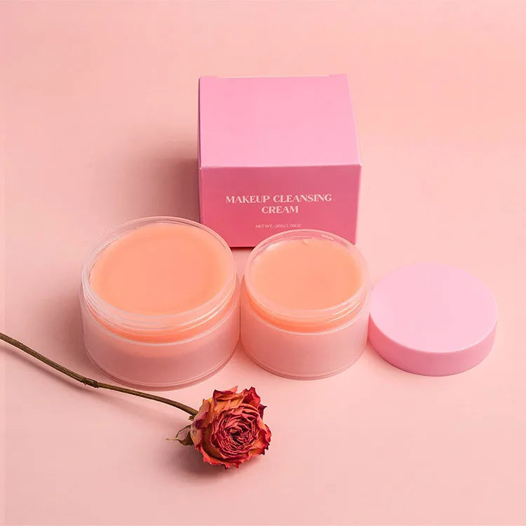 Private Label Skin Care Organic Vegan Face Lip Eye Makeup Deep Cleansing Cream Moisturizing Makeup Remover Balm Daily Life