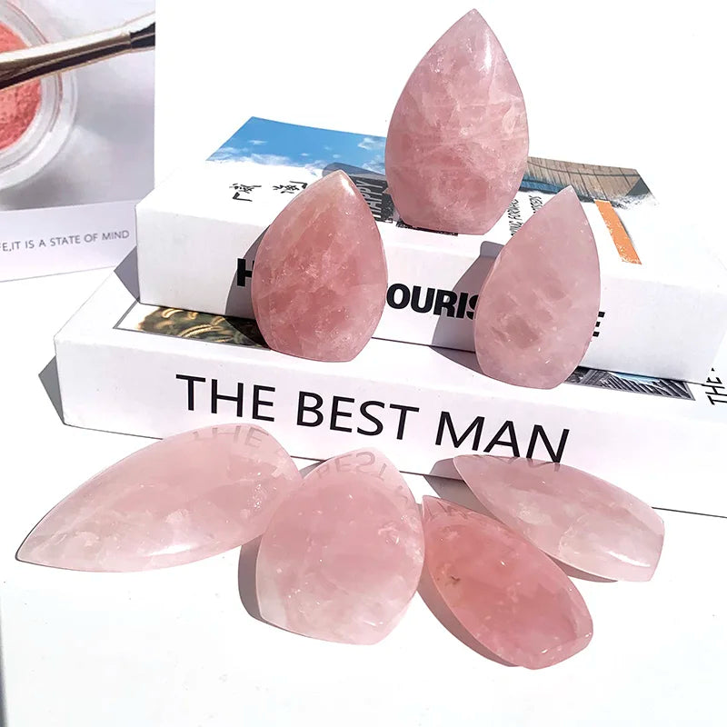 Wholesale Natural Rose Quartz Polished Healing Crystals Quartz Ornament Freeform Rose Quartz Free Form