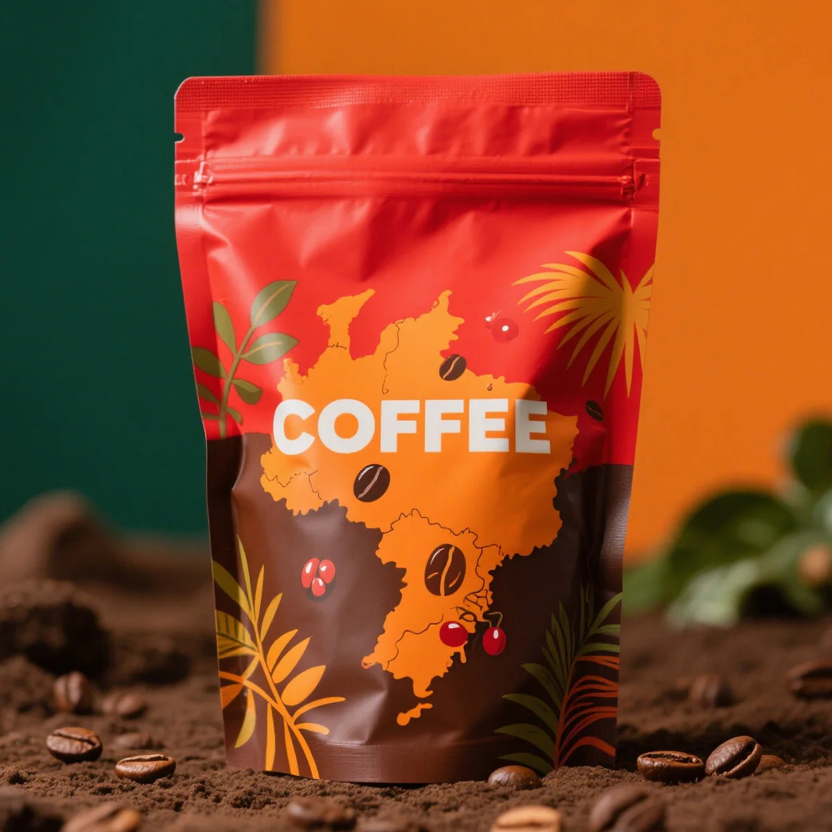 Customized Cheap Recyclable Pouch Empty Flat Bottom Resealable Coffee 250g 500g 1kg Packaging Zipper Beans Coffee Bags