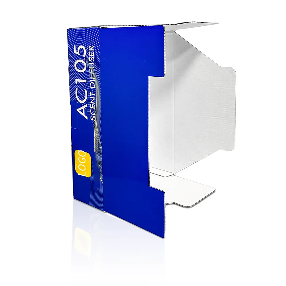 Custom Logo Recyclable Corrugated Aromatherapy Gift Box for Cosmetic Packaging Die Cut Glossy Lamination Variety Colors