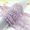 Quality Natural Lavender Amethyst Bead 6/8/10/12mm Purple Crystal Gemstone Smooth Round Bead for DIY Jewelry Making Accessories