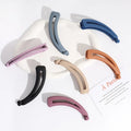Wholesale Banana Clip Acrylic Non-slip Fashionable Smart Casual Hairgrip Simple Pure Color Matte for Women Girls Fixed Hair Clip