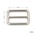 32mm Mirror Nickel Metal Tri-Glide Buckle with Custom Logo Zinc Alloy Strap Adjuster Adjustable Bag Strap Slider Hardware