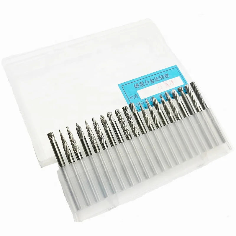 3X3MM Tungsten Carbide Rotary Burr Grinder Abrasive Tools for Steel Knives and Polishing for Grinding Polishing Applications