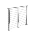 Condibe 2"x2" Silver square Tube Stainless Steel Wire Cable Deck Railing