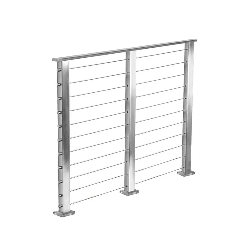 Condibe 2"x2" Silver square Tube Stainless Steel Wire Cable Deck Railing