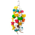 Eco-Friendly Colorful Hanging Decorative Bird Toys Sisal Material Parrot Stand Wooden Venting Bird Supplies