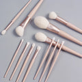 YRX  Full Set Super Soft Synthetic Hair Makeup Brushes 12-Piece Beauty Brush Suit Eye Shadow Blush Foundation Application Face