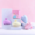 Customize Logo Wet and Dry Dual Use Heart Shape Hair Scalp Massager Soft Silicone Shampoo Brush Scalp Scrubber