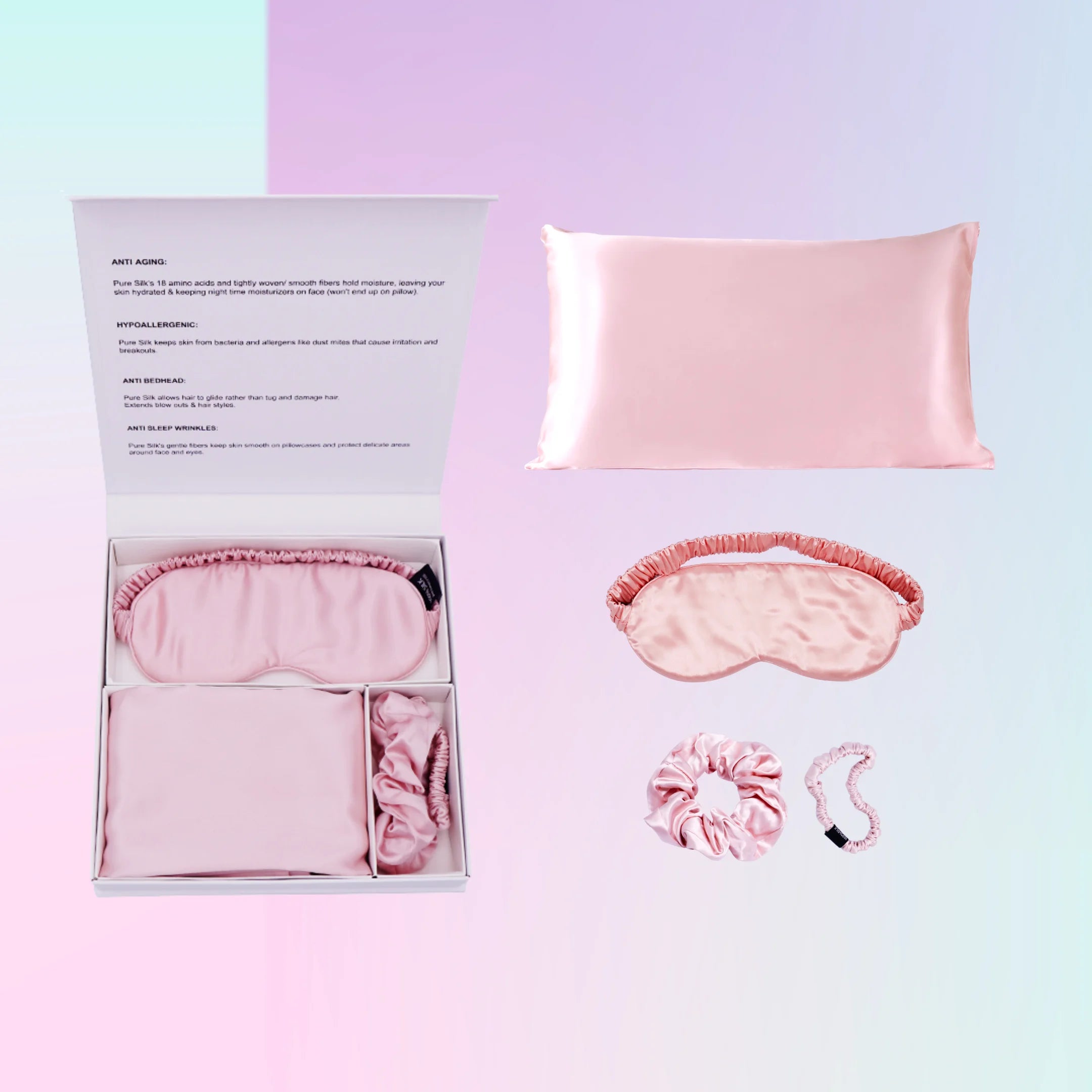 100% Mulberry Silk Pillowcase 22 25 Momme Grade 6a Satin Pillowcase Set Pillow Cover for Hair and Skin