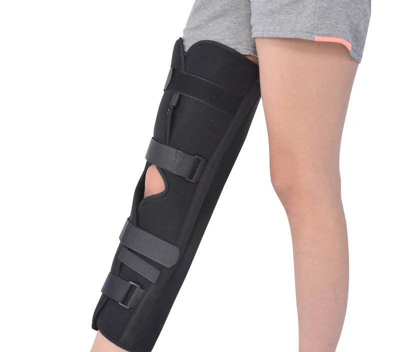 YOUJIE Customized Logo Men Women Removable Steel Bone Neoprene Soft Professional Protection Adjustable Knee Immobilizer Brace