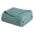 Muslin Throw Blanket 100% Cotton Blankets for Couch Breathable Gauze All Season Soft and Lightweight Pre-Washed
