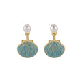 Ocean Jewelry Protect Shell Earrings Pearl Stud Earrings Women