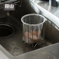 SHIMOYAMA Modern Stainless Steel Round Organizer Storage Solution for Trash Garbage Bags with Support Holder