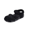 Women's Slope Heel Soft Bottom Sandals Round Toe Solid Colour Trendy Ladies Casual Shoes Beach Outdoor Ladies Walking Shoes