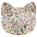 50 Sheets Cute Kitten Puppy Doodle Stickers Mobile Phone Computer Waterproof Cat Handbook Die Cut Stickers