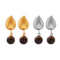 Europe and America Cross Border New Geometric Tassel Natural Tiger Eye Dropping Earrings Fashion All-Match Dangle Earrings