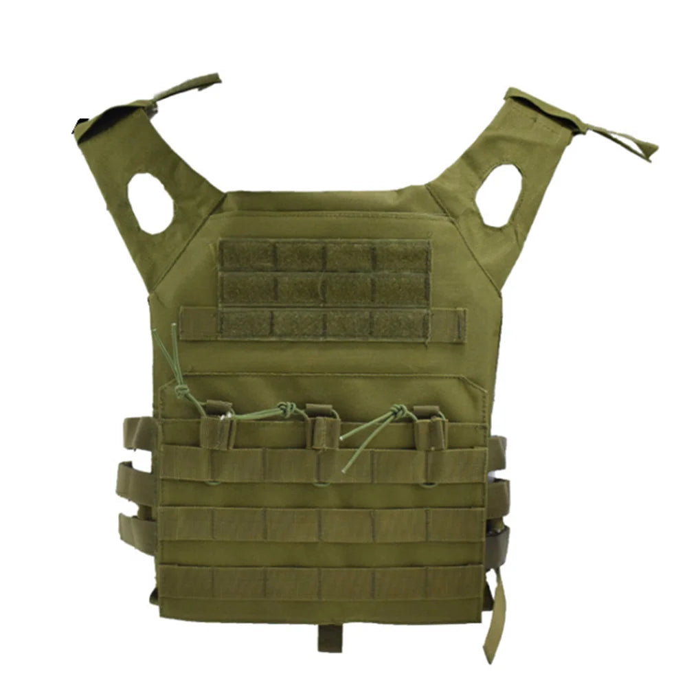 Ultra-Light JPC Tactical Vest Waterproof Nylon MOLLE Plate Carrier for Hunting & Combat Training