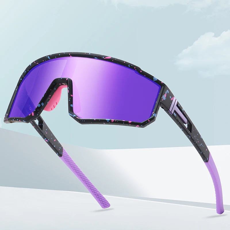 2025 Trend Outdoor Sports Sunglasses MLM Gradient Gold PC TAC for Running Bicycle Photchromic Polarized Sunglasses