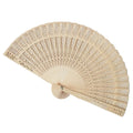 2023 Wholesale Custom Wooden Hand Fan for Hotels and Weddings Bamboo Handheld Fan with Engraved Design Wedding Souvenir