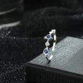 Wholesale Lots 925 Sterling Silver Ring Color Round Zirconia Vintage Free Size Ring