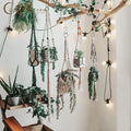 YO005 Wholesale Indoor Adjustable Cotton Rope Wall Artificial Plant Flower Pot Holder Hanger Garden Hanging Baskets