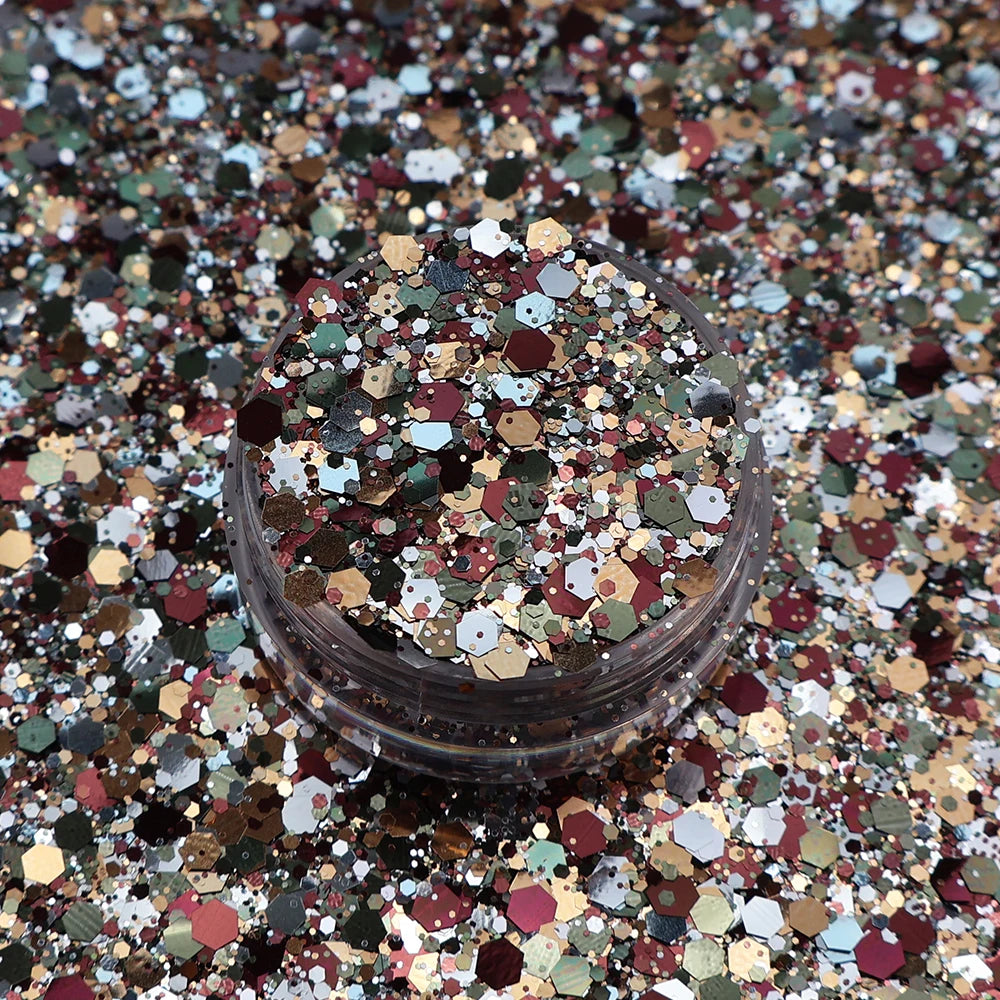 Autumn Chunky Mix Wholesale New Design Fall Glitters Bulk Polyester Glitter for Resin Craft