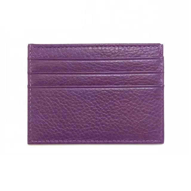 New Business Women Card Holder case Custom Slim Leather Id Card Holder Wallet