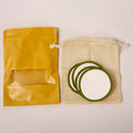 Luxury Reusable Girls Remover Pads 100% Organic Cotton Without Terry with Grid Pattern
