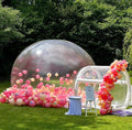 13FT Bubble House Dome Inflatable with Tunnel for Kids Clear PVC Inflatable Bubble House Tent for Yard Decoration for Party