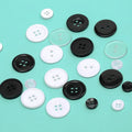 Factory Sale Multi-Size Resin Bread Shape Round Button 2 Holes Shirt Buttons for Clothing Crafts