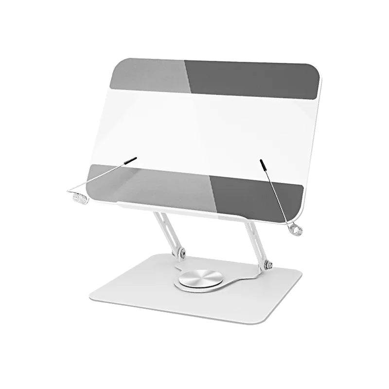 Custom Metal 360 Rotatable Cookbook Holder Reading Desk Stand Comic Book Display Folding Transparent Acrylic Book Stand