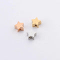Small Stars Pendant Charms Accessories Stainless Steel Tiny Star Pendants Connectors for DIY Jewelry Making