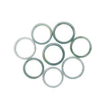 Natural Green Grey Jade Ring Burma Jadeite Jewelry Gift Custom Engagement Ring