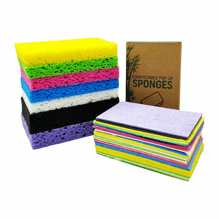 Multicolor Eco Friendly  Kitchen Sponge Natural Sponges for Dishes Without Scratching