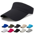 Summer Breathable Sun Hats Men Women Adjustable Visor UV Protection Top Empty Solid Sports Tennis Golf Running Sunscreen Cap