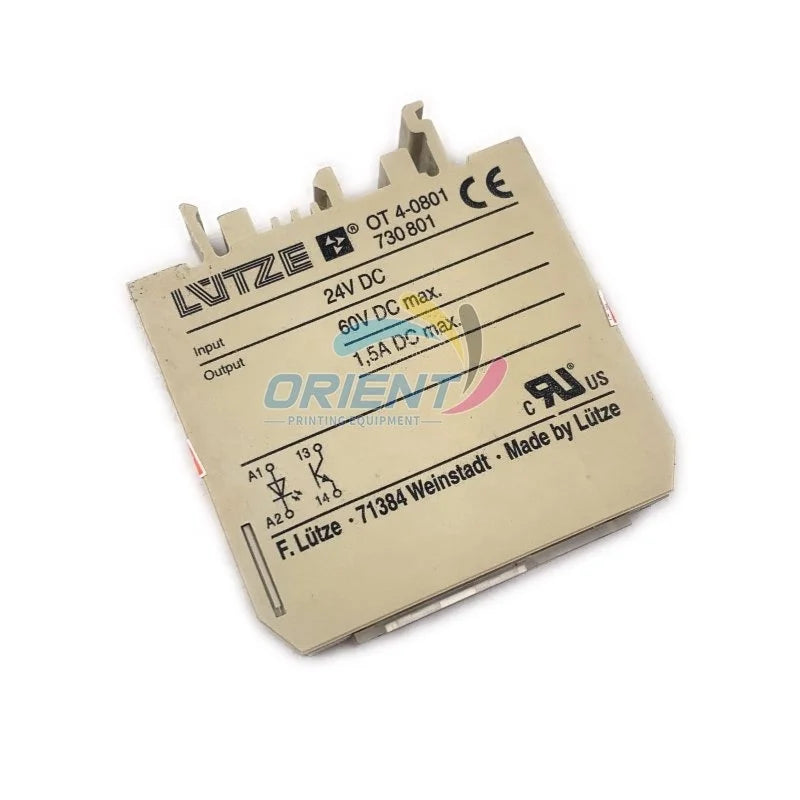 Original Solid State Relays DC 24V 730801 OT 4-0801 Semiconductor Relay for Printing Machine Parts