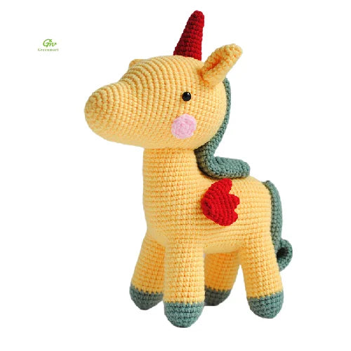 Greenmart Home Decor Gifts Customized Cutecustom Soft Toy Plush Handmade Unicorn Crochet Toys S Low Moq Custom Plushie