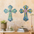 Rustic Crucifixion Wooden Wall Art Plaque Design Crossing for Home Wall Decor Gift Wooden Sign Plaque