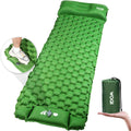 WOQI Waterproof Inflatable Camping Sleeping Pad with 40D Nylon TPU Coating Portable Foldable Design for 1-2 Persons