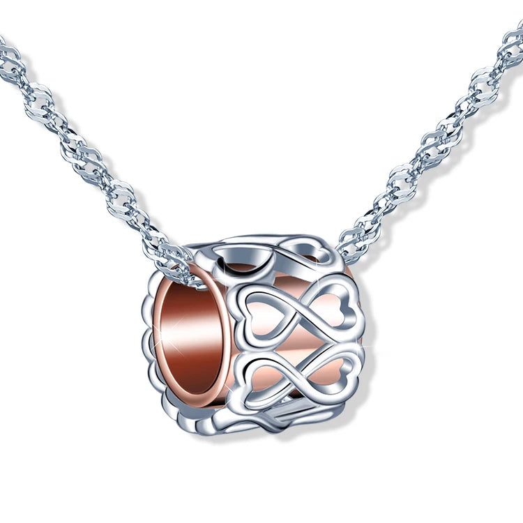 Transfer Lucky Bead Clavicle Chain Small Waist Pendant Chain Silver Necklace