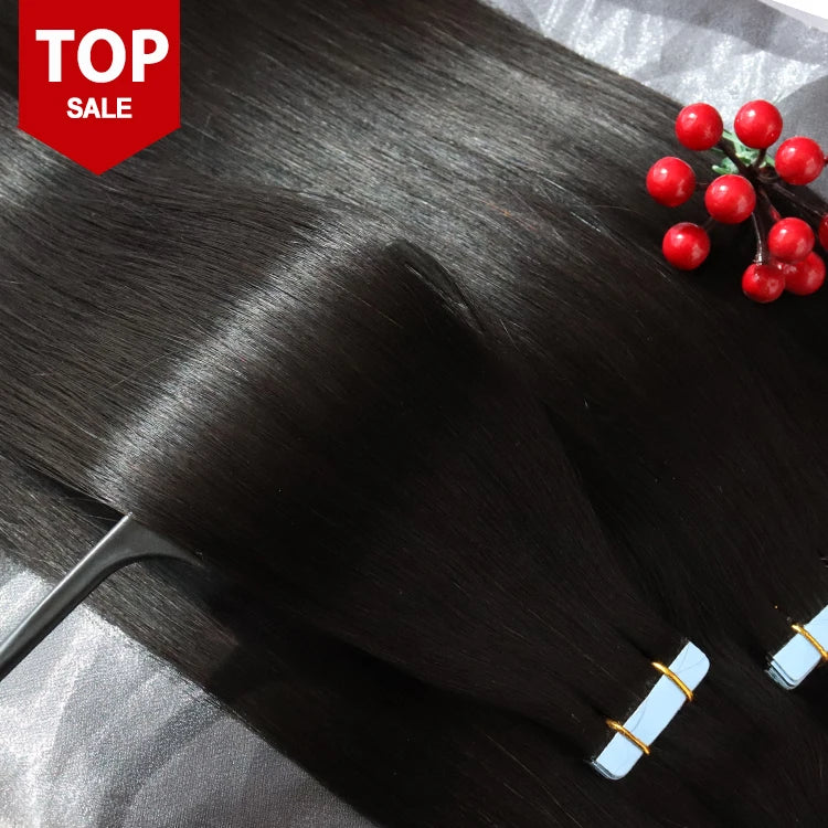 Seamless Tape in Extensions Virgin Hair Wholesale 100% Virgin Vietnamese Human Hair Tape in Hair Extensions