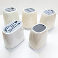 New Bionic Design Minimalist Style Beautiful Cream Stainless Steel Knife Block Holder Storage Rack for Knife Set
