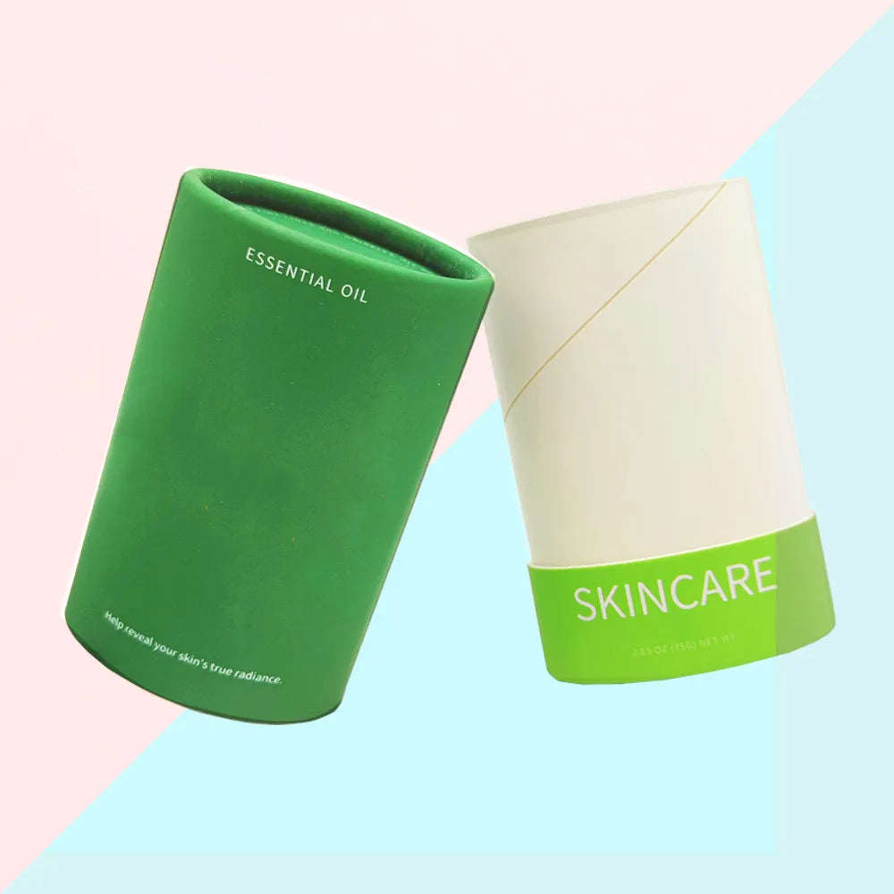 Biodegradable Packaging Push up Cosmetic Lip Balm Deodorant Packaging Eco Friendly Lip Balm Tube Container Stick Paper Tube