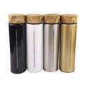 500ML Stainless Steel 304 Insulated Portable Cup Classic Wood Grain Lid Vacuum Bottle for Car Foreign Trade Business PC 350ml