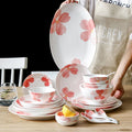 QIAN HU Royal Elegant Design Luxury Fine Porcelain Tableware Dinner Set Hand Printing Bowl Dishes & Plates Combination