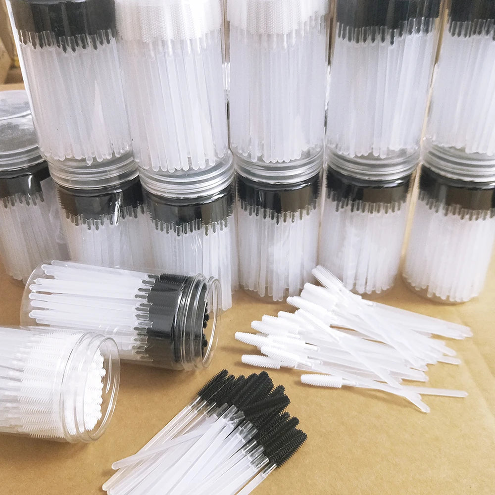 Custom Silicone Eyelash Mascara Brush Head Mascara Wands Head Eyelash Extension Brush Tip Eye Lash Extension Applicator Wand